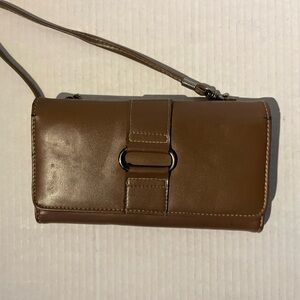 Elegant Brown Leather Clutch